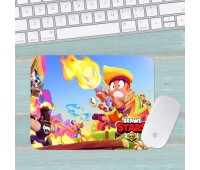 Коврик для мыши Бравл Старс Brawl Stars средний 011 (290х250х3мм) Коврик для мыши Бравл Старс Brawl Stars средний 011 (290х250х3мм)