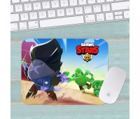 Коврик для мыши Бравл Старс Brawl Stars средний 030 (290х250х3мм) Коврик для мыши Бравл Старс Brawl Stars средний 030 (290х250х3мм)
