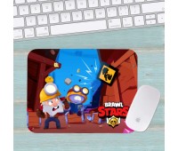 Коврик для мыши Бравл Старс Brawl Stars большой 027 (400х300х3мм) Коврик для мыши Бравл Старс Brawl Stars большой 027 (400х300х3мм)