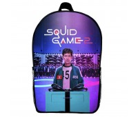 Рюкзак шкільний Гра в кальмара (School Gear bag Squid Game 01) чорний, 39 х 27 х 14 см
