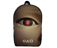Рюкзак шкільний Гра в кальмара (School Gear bag Squid Game 03) чорний, 39 х 27 х 14 см