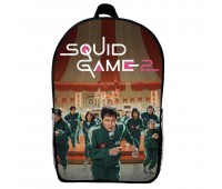 Рюкзак шкільний Гра в кальмара (School Gear bag Squid Game 05) чорний, 39 х 27 х 14 см