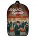 Рюкзак школьный Игра в кальмара (School Gear bag Squid Game 05) черный, 39 х 27 х 14 см