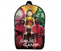 Рюкзак шкільний Гра в кальмара (School Gear bag Squid Game 06) чорний, 39 х 27 х 14 см