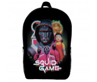 Рюкзак шкільний Гра в кальмара (School Gear bag Squid Game 07) чорний, 39 х 27 х 14 см