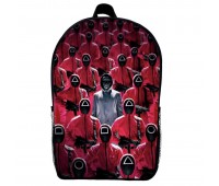 Рюкзак шкільний Гра в кальмара (School Gear bag Squid Game 09) чорний, 39 х 27 х 14 см