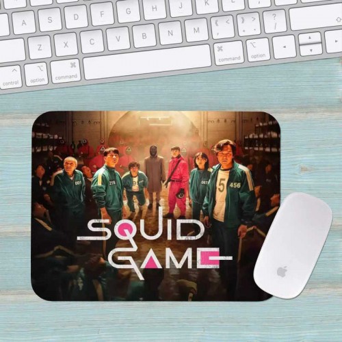 Коврик для мыши Игра в кальмара Squid Game средний 001 (290х250х3мм) Коврик для мыши Игра в кальмара Squid Game средний 001 (290х250х3мм)
