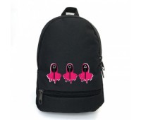 Рюкзак школьный Игра в кальмара School Bag BIG (Squid Game - 04) черный (43 х 30 х 17 см)