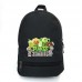 Рюкзак школьный Растения против зомби School Bag BIG (Plants vs Zombies - 01) черный (43 х 30 х 17 см)