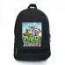 Рюкзак школьный Растения против зомби School Bag BIG (Plants vs Zombies - 02) черный (43 х 30 х 17 см)