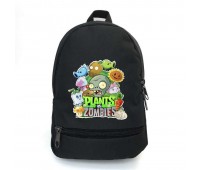 Рюкзак школьный Растения против зомби School Bag BIG (Plants vs Zombies - 05) черный (43 х 30 х 17 см)