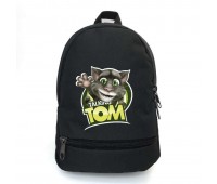 Рюкзак детский Говорящий Том Cappuccino Toys (Talking Tom - 002-black) черный, размер 35 х 28 х 13 см