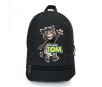Рюкзак детский Говорящий Том Cappuccino Toys (Talking Tom - 003-black) черный, размер 35 х 28 х 13 см