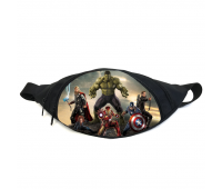 Поясная сумка Бананка Мстители Марвел (Avengers GB 01) Gear Bag черная