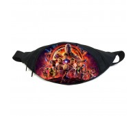 Поясная сумка Бананка Мстители Марвел (Avengers GB 03) Gear Bag черная
