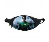 Поясная сумка Бананка Зеленый фонарь (Green Lantern GB 01) Gear Bag черная
