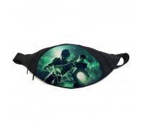 Поясная сумка Бананка Зеленый фонарь (Green Lantern GB 03) Gear Bag черная