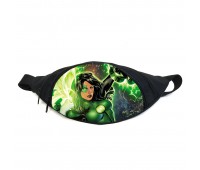 Поясная сумка Бананка Зеленый фонарь (Green Lantern GB 02) Gear Bag черная