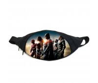 Поясная сумка Бананка Лига Справедливости (Justice League GB 02) Gear Bag черная