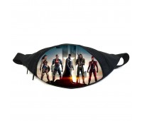 Поясная сумка Бананка Лига Справедливости (Justice League GB 06) Gear Bag черная