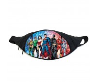 Поясная сумка Бананка Лига Справедливости (Justice League GB 08) Gear Bag черная