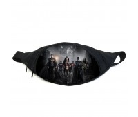 Поясная сумка Бананка Лига Справедливости (Justice League GB 09) Gear Bag черная