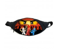 Поясная сумка Бананка Лего Ниндзяго (L Ninjago GB 02) Gear Bag черная