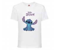 Футболка детская Лило и Стич (Lilo Stitch 003) белая 104 см
