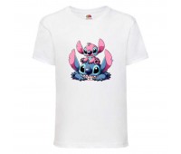 Футболка детская Лило и Стич (Lilo Stitch 0011) белая 116 см
