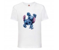 Футболка детская Лило и Стич (Lilo Stitch 004) белая 128 см