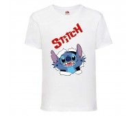 Футболка детская Лило и Стич (Lilo Stitch 006) белая 164 см