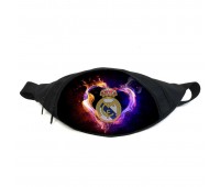 Поясная сумка бананка ФК Реал Мадрид (GB - FC Real Madrid 02) Gear Bag черная