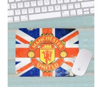 Коврик для мыши ФК Манчестер Юнайтед FC Manchester United маленький 001 (180х220х3мм)