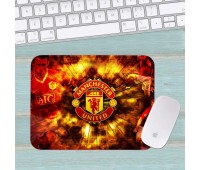 Коврик для мыши ФК Манчестер Юнайтед FC Manchester United маленький 004 (180х220х3мм)