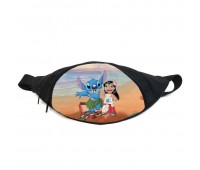 Поясная сумка бананка Лило и Стич (GB- Lilo & Stitch 02) Gear Bag черная