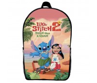Рюкзак шкільний Ліло та Стіч (School Gear bag Lilo & Stitch 04) чорний, 39 х 27 х 14 см