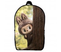 Рюкзак Лабубу (School Gear bag Labubu 09) чорний, 39 х 27 х 14 см