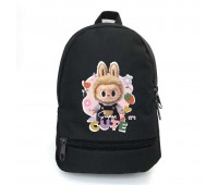 Рюкзак детский Лабубу Cappuccino Toys (Labubu 003-black) черный, размер 35 х 28 х 13 см