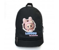 Рюкзак школьный Лабубу (School Bag BIG Labubu - 05) черный (43 х 30 х 17 см)