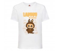 Футболка детская Лабубу (Labubu 002) белая 140 см
