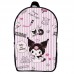 Рюкзак Хеллоу Китти Куроми детский (Gear bag mini Kuromi Hello Kitty 04) черный, 29 х 21 х 9 см