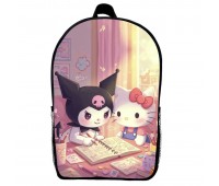 Рюкзак Хеллоу Кітті Куромі дитячий (Gear bag mini Kuromi Hello Kitty 07) чорний, 29 х 21 х 9 см