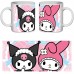 Чашка Хеллоу Китти Куроми (кружка supercup Kuromi Hello Kitty 005)