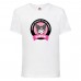 Футболка детская Хеллоу Китти Куроми (Kuromi Hello Kitty 004) белая 140 см