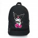 Рюкзак школьный Хеллоу Китти Куроми (School Bag BIG Kuromi Hello Kitty - 01) черный (43 х 30 х 17 см)