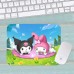 Коврик для мыши Хеллоу Китти Куроми Kuromi Hello Kitty маленький 005 (180х220х3мм)