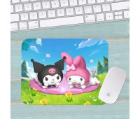 Коврик для мыши Хеллоу Китти Куроми Kuromi Hello Kitty большой 005 (400х300х3мм) Коврик для мыши Хеллоу Китти Куроми Kuromi Hello Kitty большой 005 (400х300х3мм)