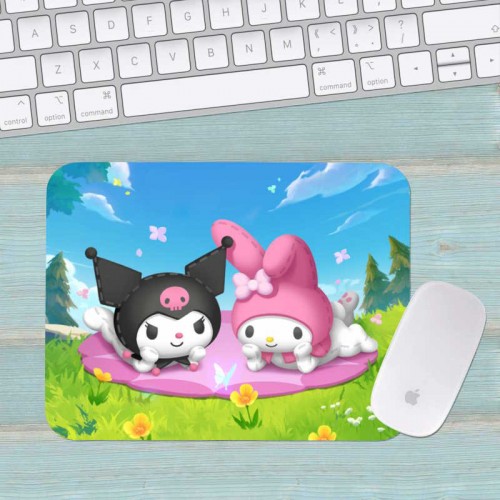 Коврик для мыши Хеллоу Китти Куроми Kuromi Hello Kitty большой 005 (400х300х3мм) Коврик для мыши Хеллоу Китти Куроми Kuromi Hello Kitty большой 005 (400х300х3мм)