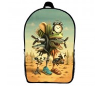 Рюкзак Тралалеро Тралала Брейнрот італійський мем дитячий (Gear bag mini brainrot mem Tralalero Tralala 01) чорний, 29 х 21 х 9 см