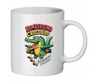 Чашка Бомбардиро Крокодило Брейнрот итальянский мем (кружка brainrot mem Bombardiro Crocodilo supercup 009)